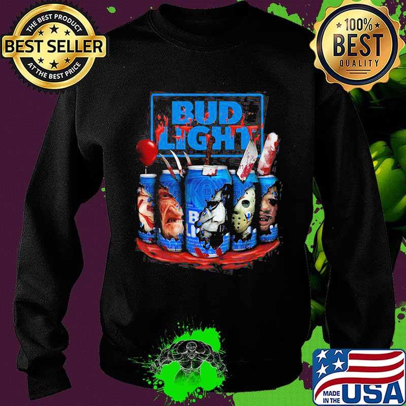 Halloween horror characters bud light beer s Sweater Halloween horror characters bud light beer s Sweater