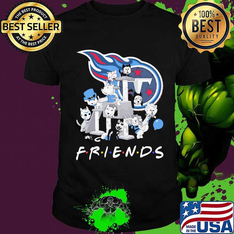 Halloween horror characters cats tennessee titans friends shirt