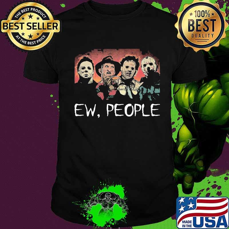 Halloween horror characters ew people shirt