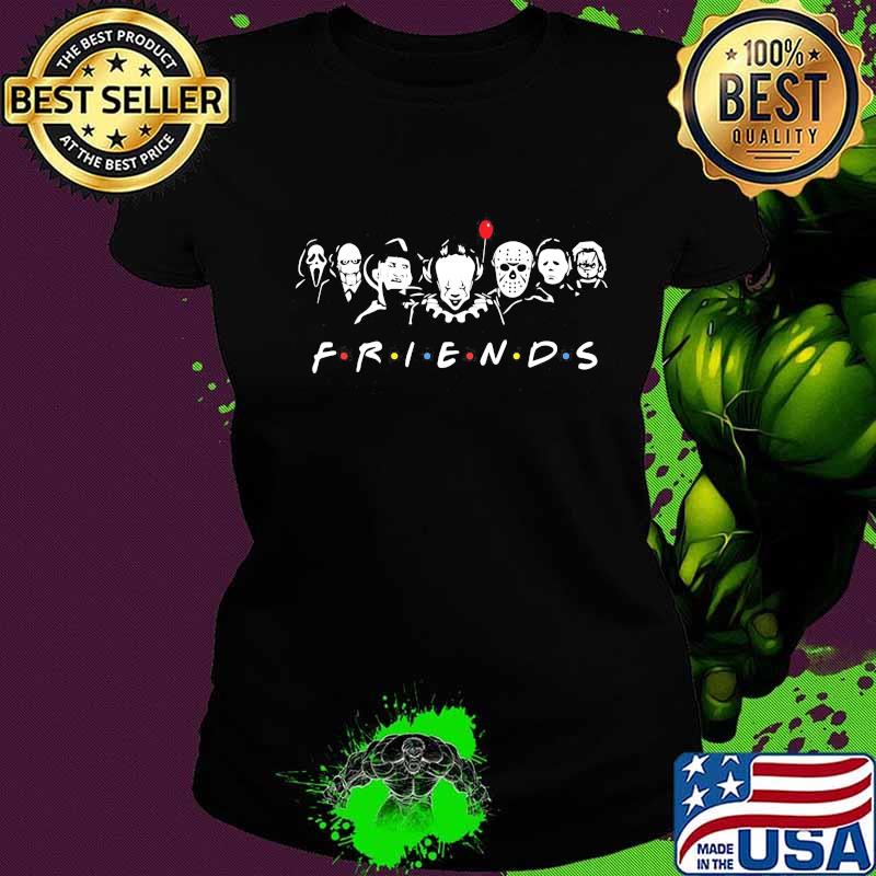 Halloween horror characters friends s Ladies tee Halloween horror characters friends s Ladies tee