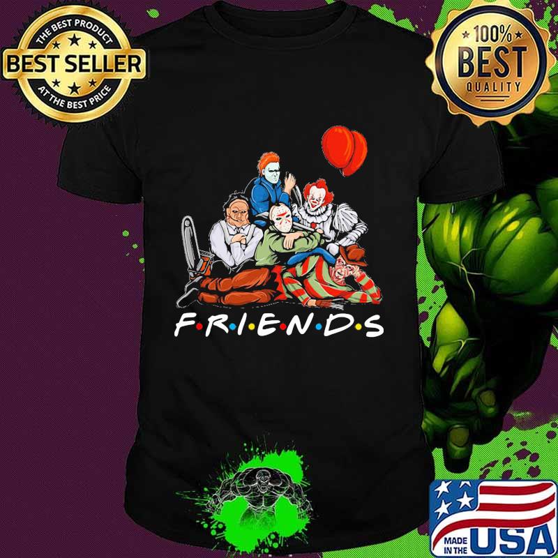 Halloween horror characters friends shirt