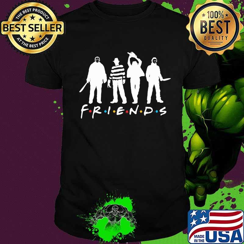 Halloween horror characters friends shirt