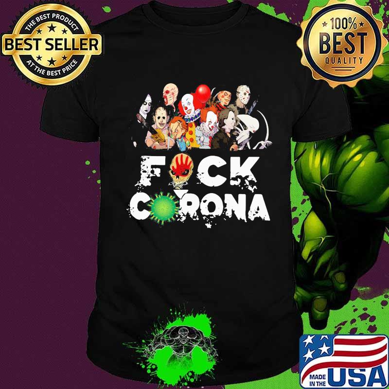 Halloween horror characters fuck coronavirus shirt