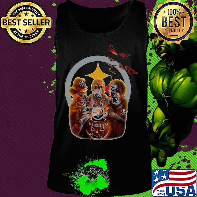 Halloween horror characters pittsburgh steelers pumpkin s Tank top Halloween horror characters pittsburgh steelers pumpkin s Tank top