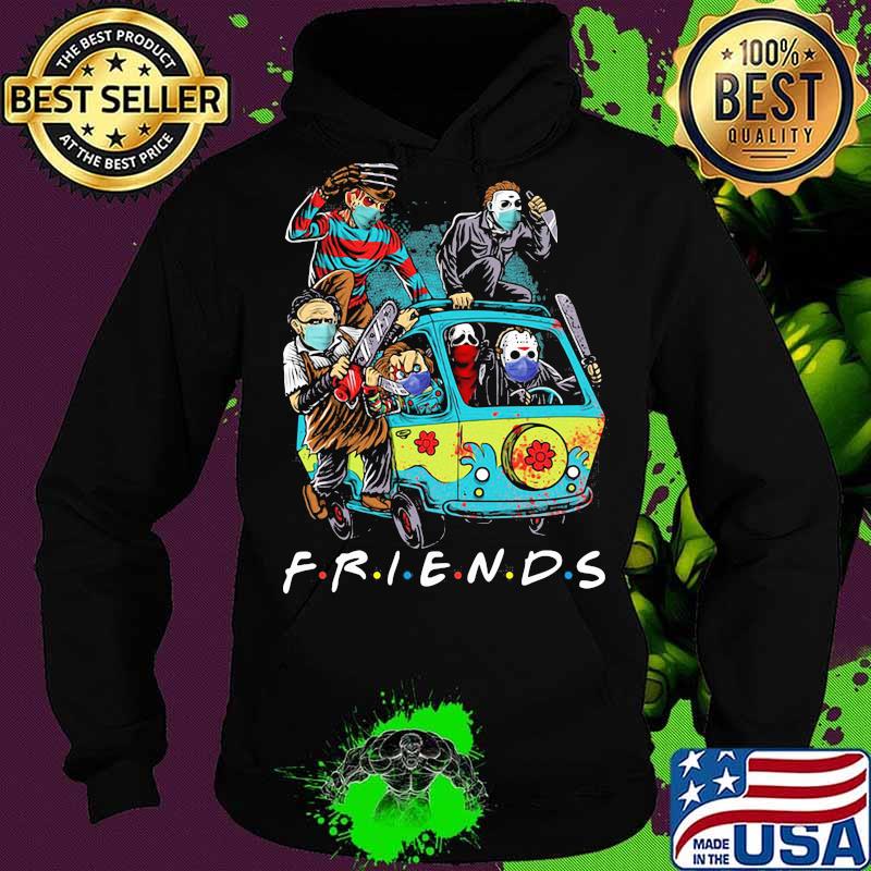 Halloween horror characters riding bus friends s Hoodie Halloween horror characters riding bus friends s Hoodie