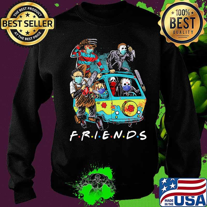 Halloween horror characters riding bus friends s Sweater Halloween horror characters riding bus friends s Sweater