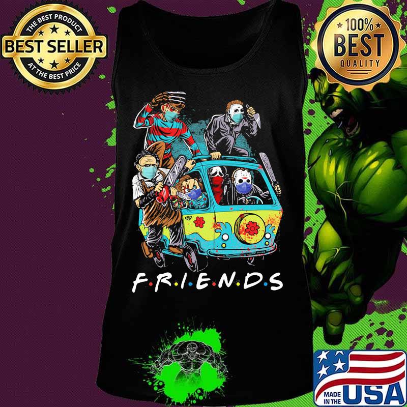 Halloween horror characters riding bus friends s Tank top Halloween horror characters riding bus friends s Tank top