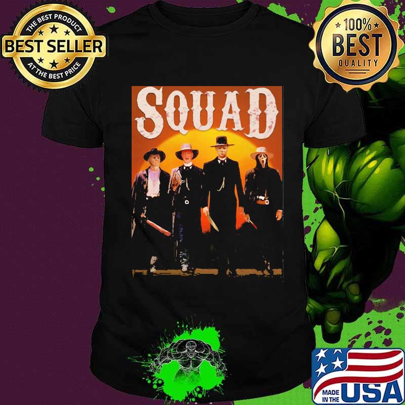 Halloween horror characters squad shirt