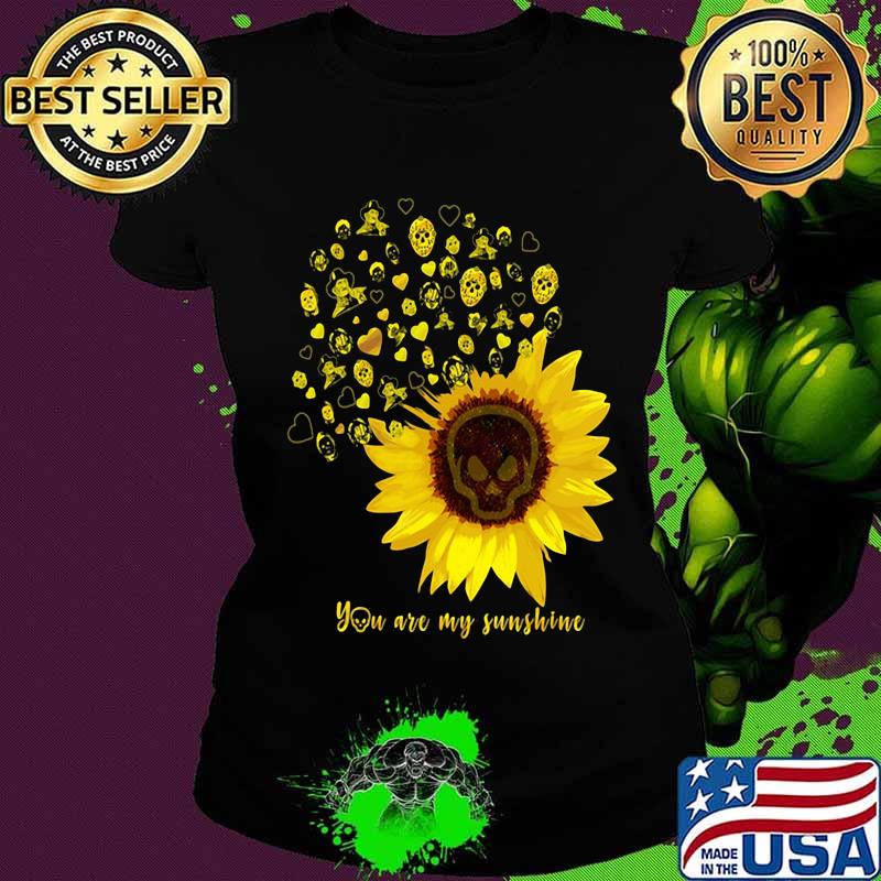 Halloween horror characters sunflowers you are my sunshine s Ladies tee Halloween horror characters sunflowers you are my sunshine s Ladies tee