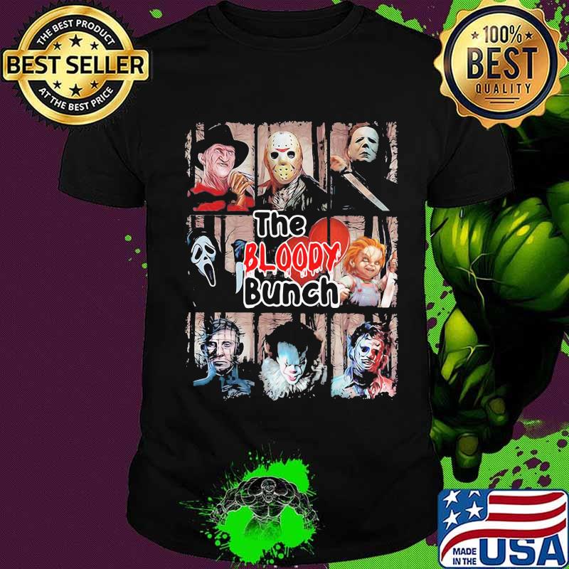 Halloween horror characters the bloody bunch shirt