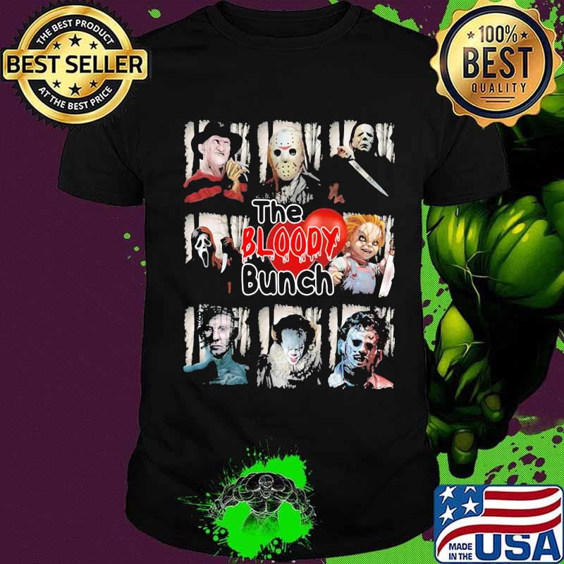 Halloween horror characters the bloody bunch shirt