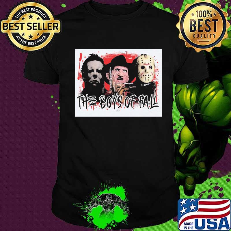 Halloween horror characters the boys of fall shirt
