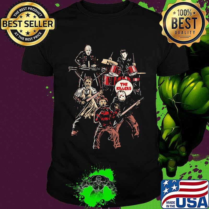 Halloween horror characters the killers band shirt