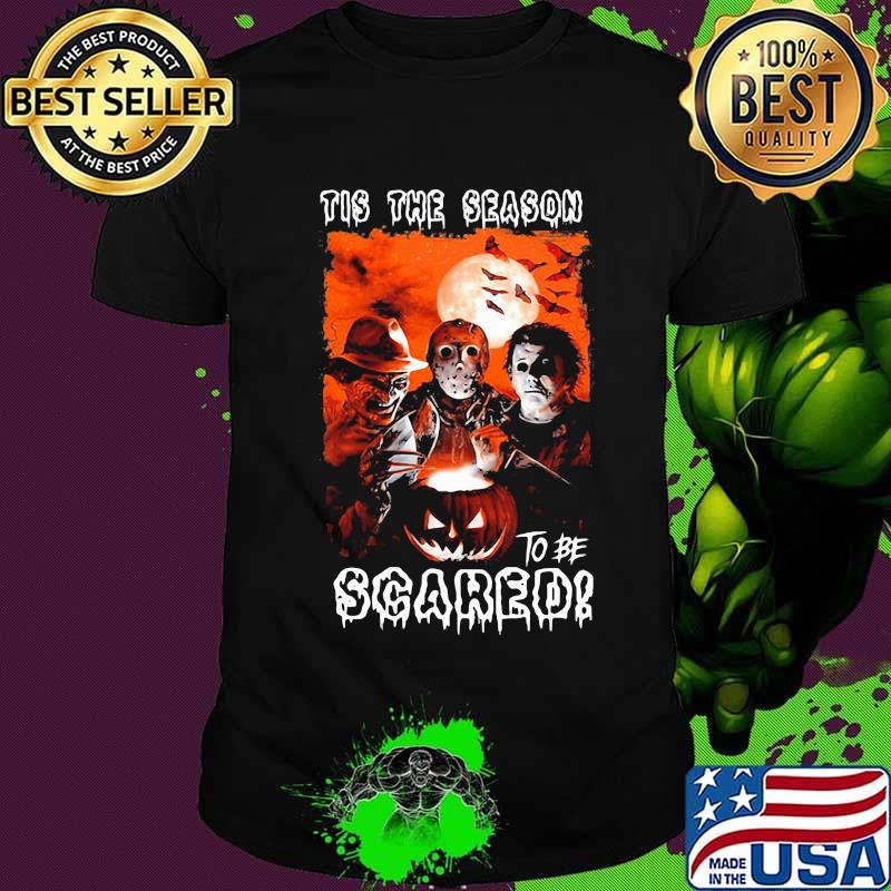 Halloween horror characters tis the season to be scared shirt