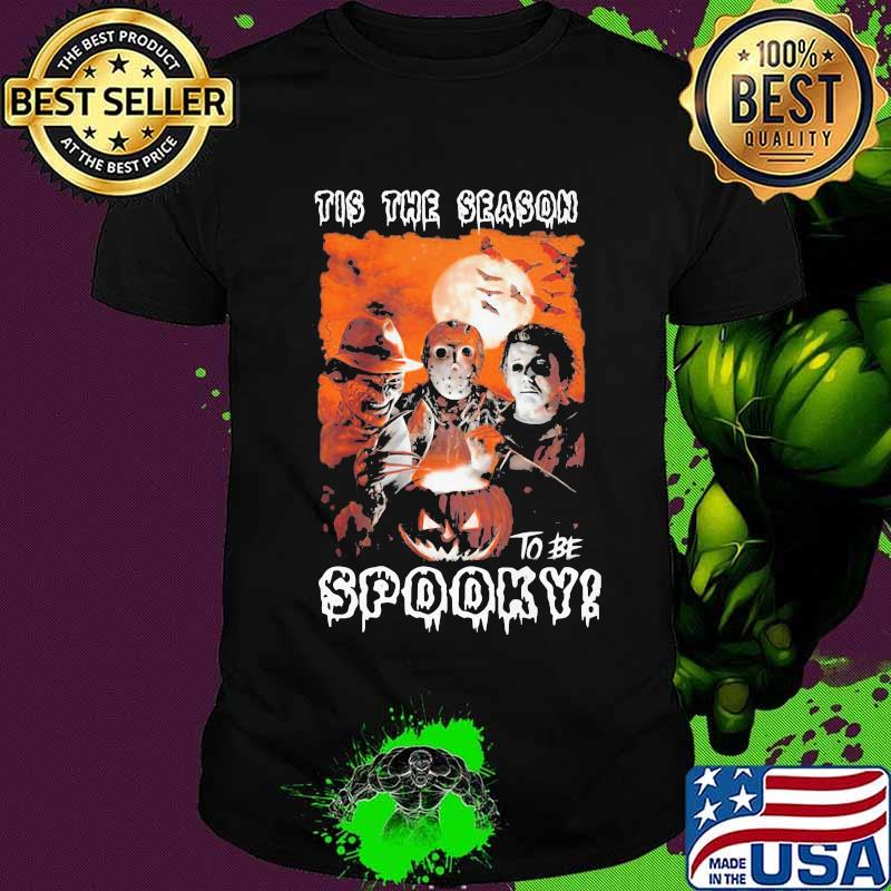 Halloween horror characters tis the season to be spooky shirt