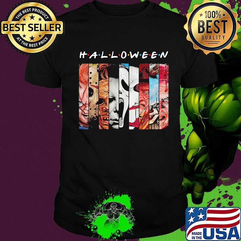 Halloween horror characters vintage retro shirt