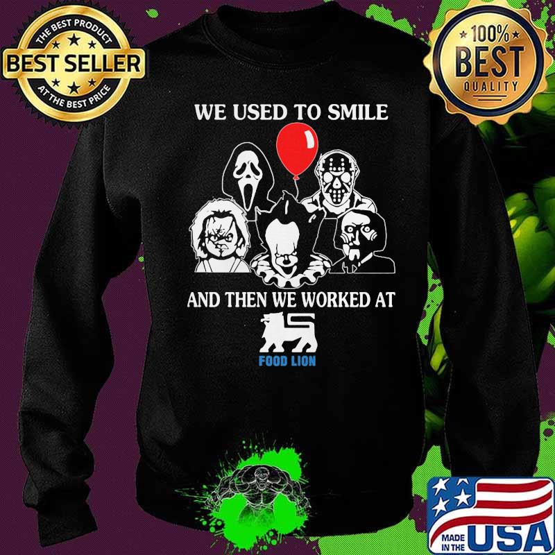Halloween horror characters we used to smile and then we worked at food lion s Sweater Halloween horror characters we used to smile and then we worked at food lion s Sweater