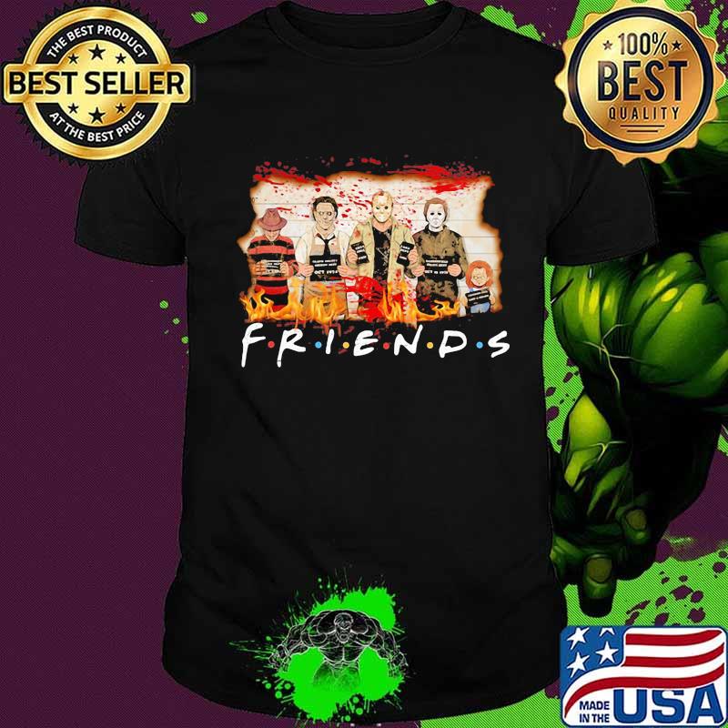 Halloween horror chracters friends shirt