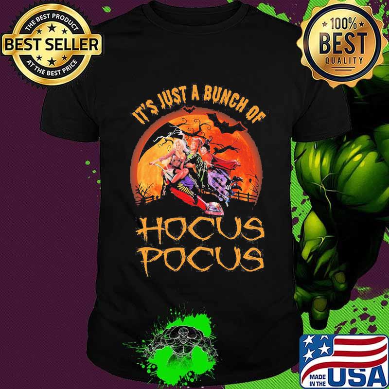 Halloween it's just a bunch of hocus pocus moon shirt