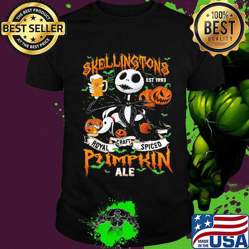 Halloween jack skellington est 1993 royal craft spiced pumpkin ale shirt