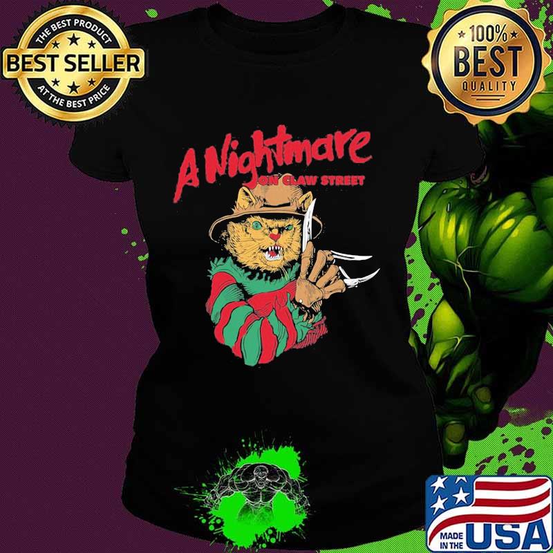 Halloween jason voorhees cat a nightmare on claw street s Ladies tee Halloween jason voorhees cat a nightmare on claw street s Ladies tee