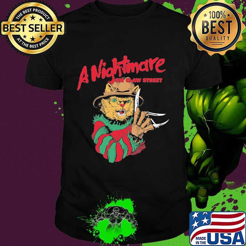 Halloween jason voorhees cat a nightmare on claw street shirt