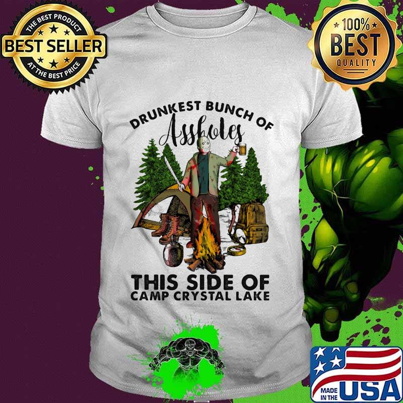 Halloween jason voorhees drunkest bunch of assholes this side of camp crystal lake shirt