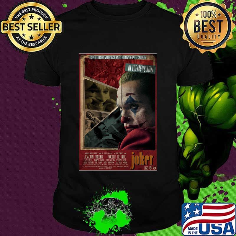 Halloween joker joaquin phoenix in theaters now shirt