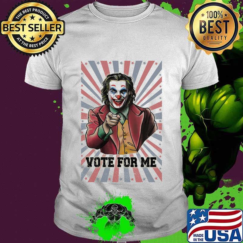 Halloween joker vote for me american flag independence day shirt