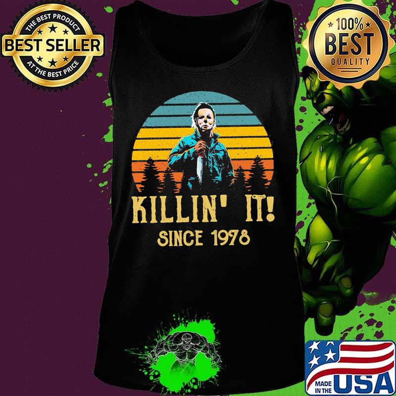 Halloween michael myers killin it since 1978 vintage retro s Tank top Halloween michael myers killin it since 1978 vintage retro s Tank top