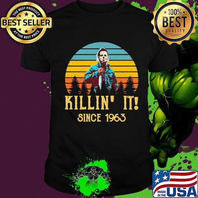 Halloween michael myers killin it since 1978 vintage retro shirt