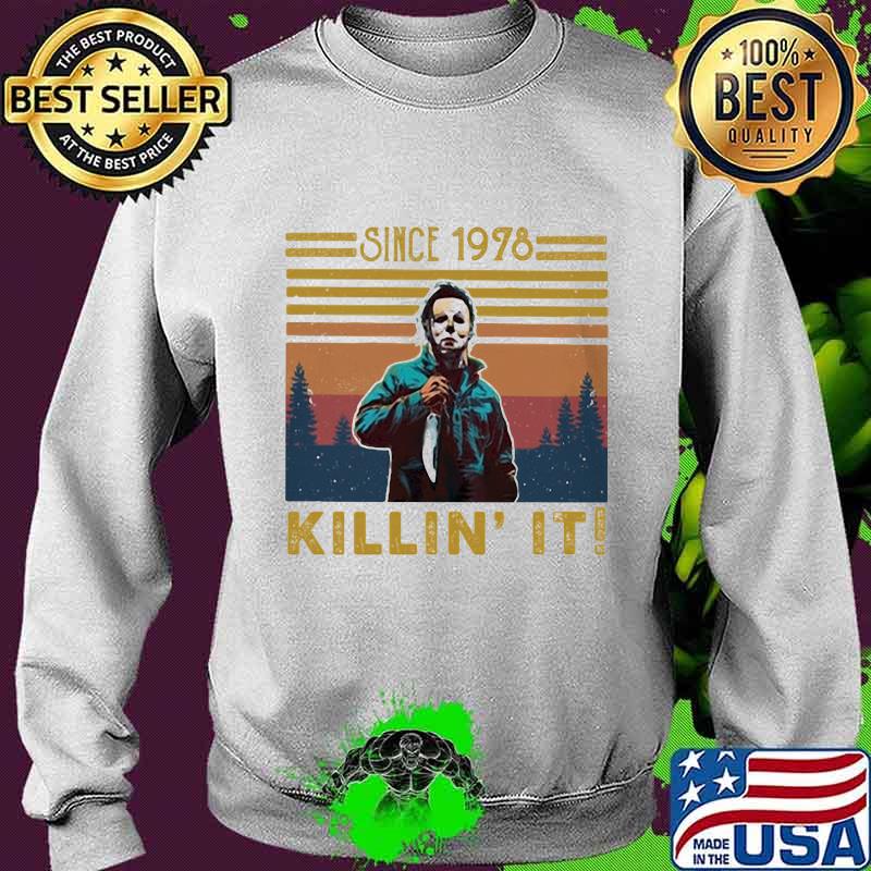 Halloween michael myers since 1978 killin it vintage retro s Sweater Halloween michael myers since 1978 killin it vintage retro s Sweater