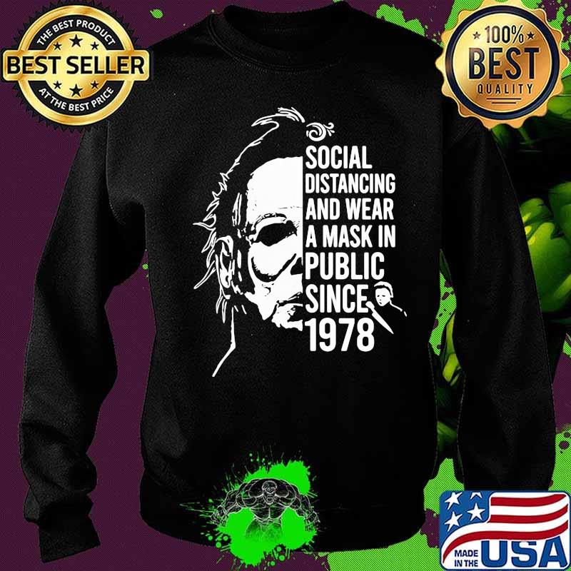 Halloween michael myers social distancing and wear a mask in publix since 1978 s Sweater Halloween michael myers social distancing and wear a mask in publix since 1978 s Sweater