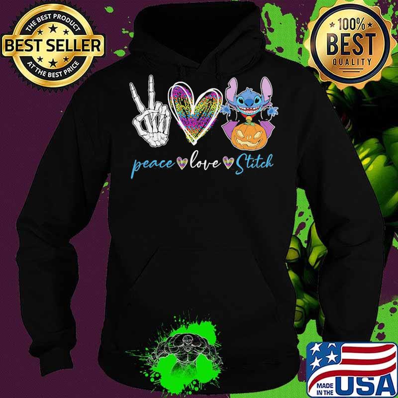 Halloween peace love stitch pumpkin s Hoodie Halloween peace love stitch pumpkin s Hoodie