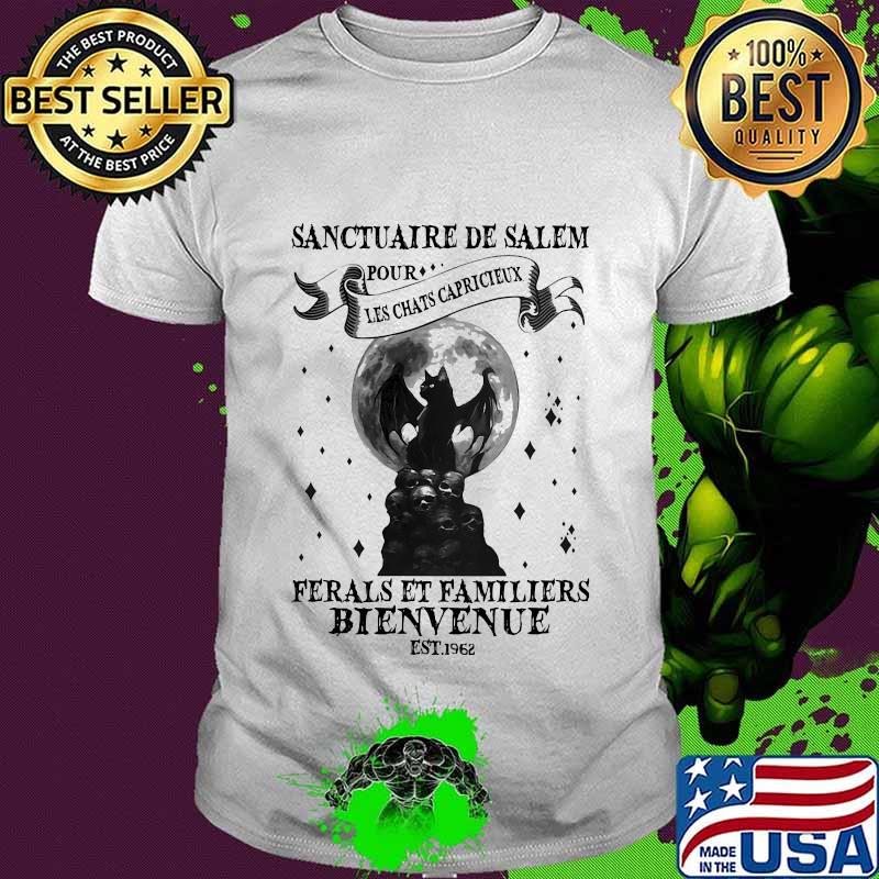 Halloween sanctuaire de salem pour les chats capricieux ferals et familiers bienvenue est 1962 shirt