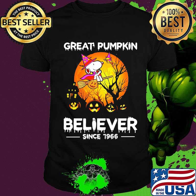 Halloween snoopy great pimpkin believer since 1966 shirt