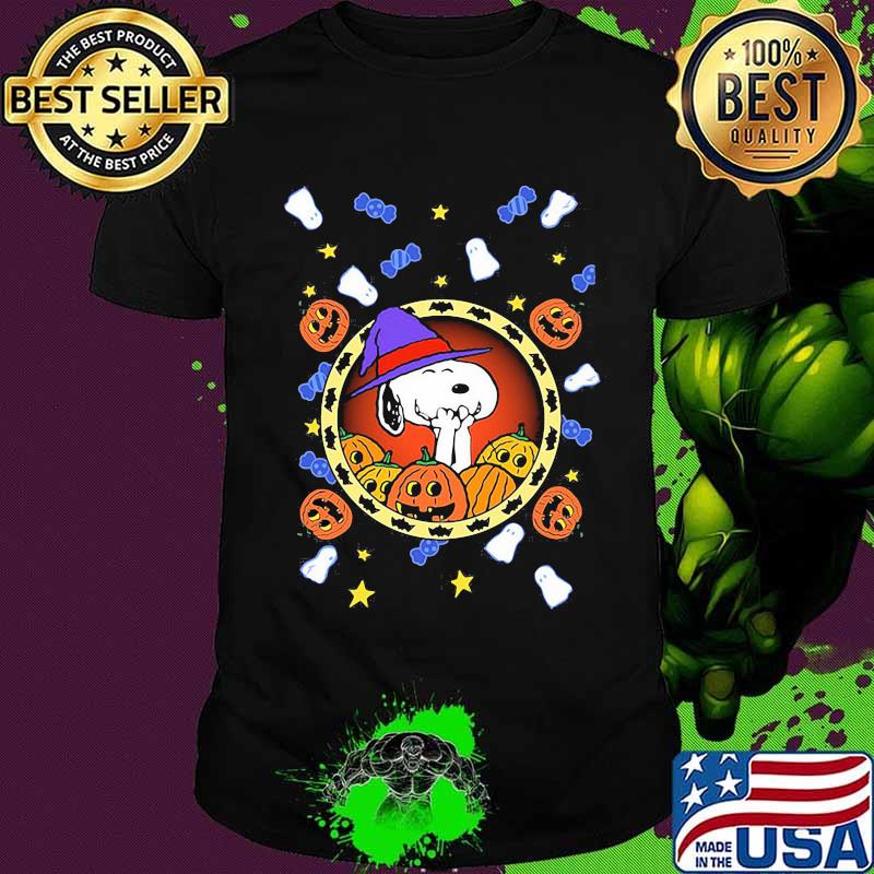Halloween snoopy witch pumpkin shirt