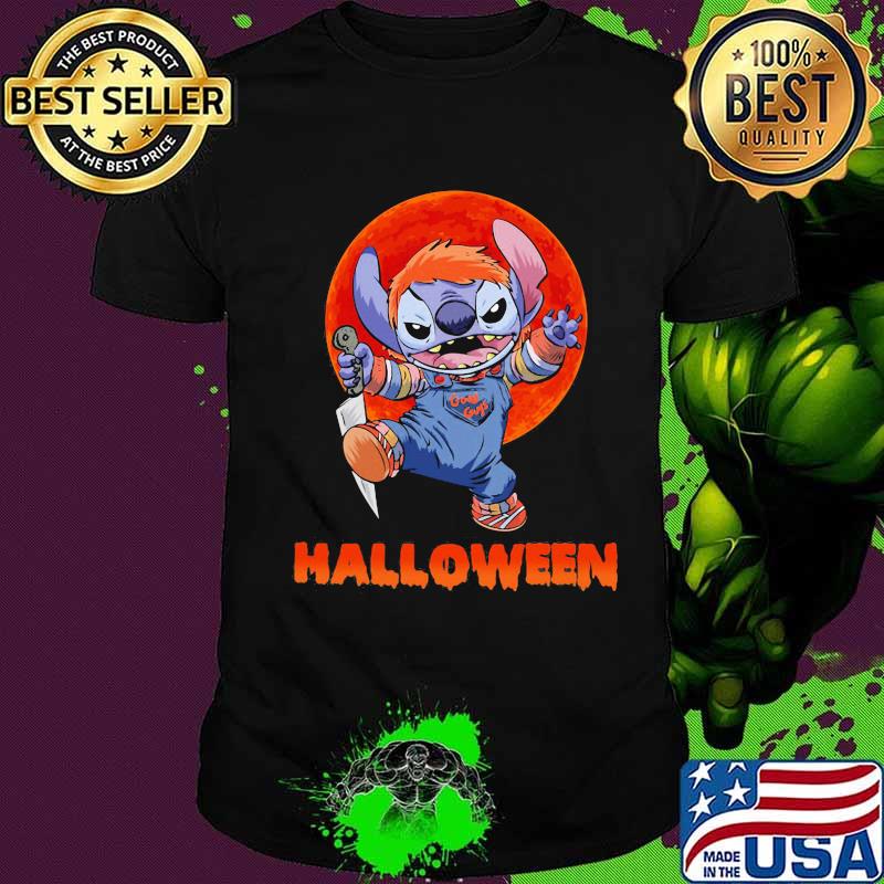 Halloween stitch good guys sunset shirt