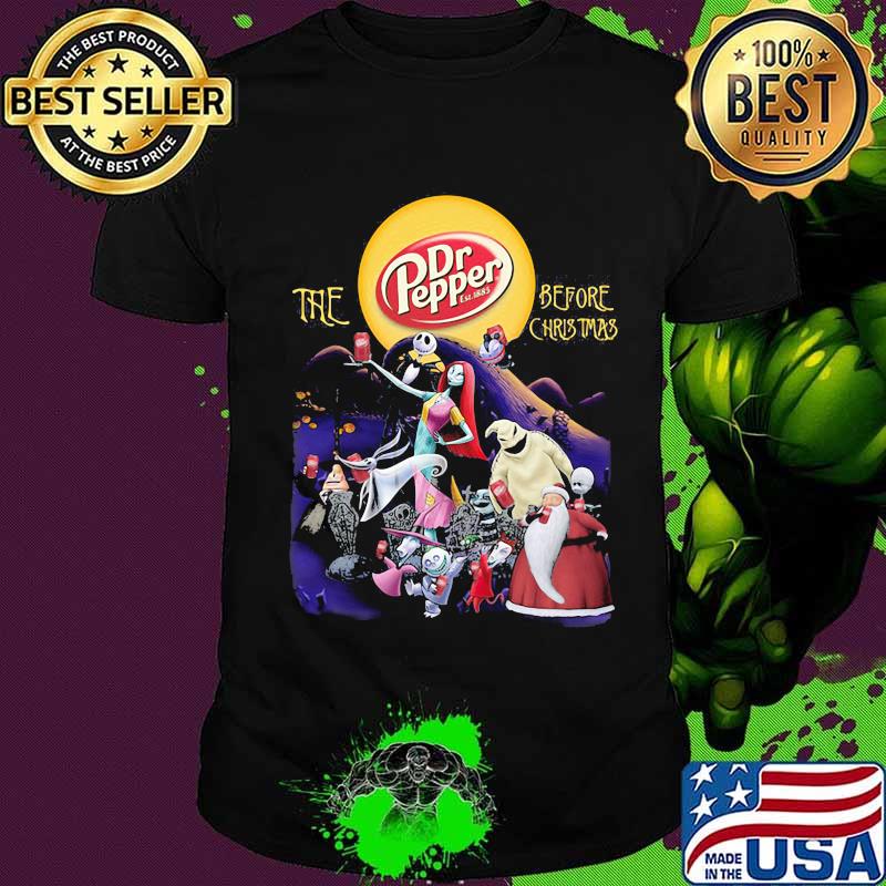 Halloween the dr pepper before christmas moon shirt