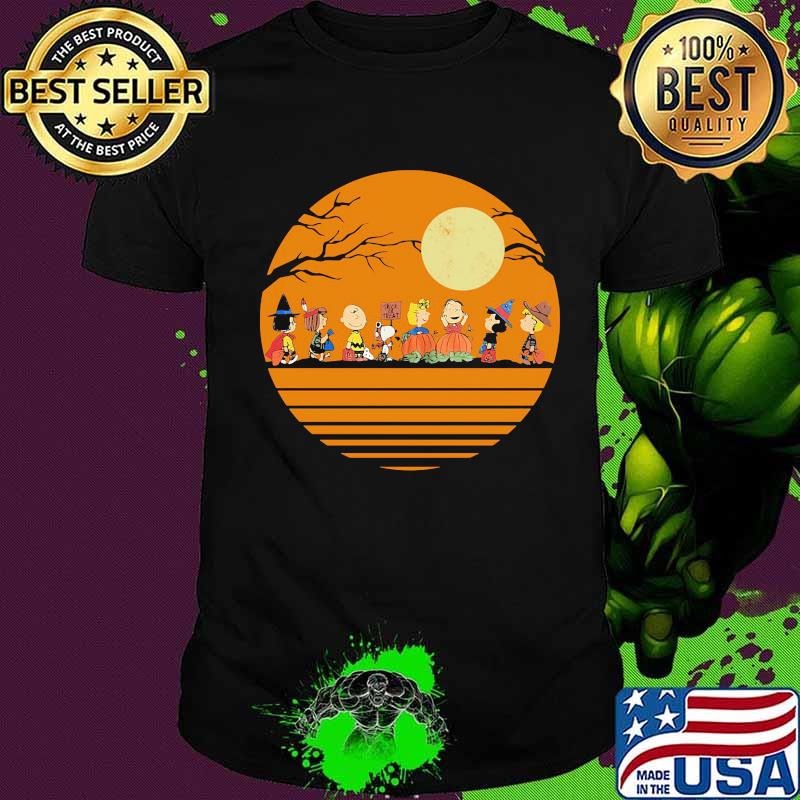 Halloween the peanuts moon vintage retro shirt