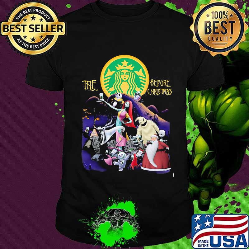 Halloween the starbucks before christmas moon shirt