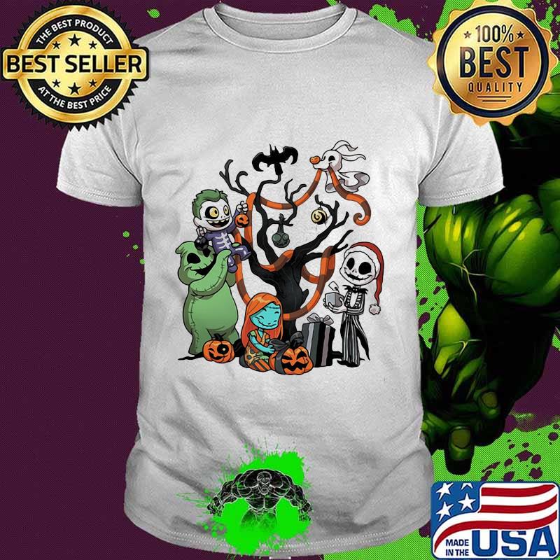 Halloween tree the nightmare characters cartoon chibi shirt
