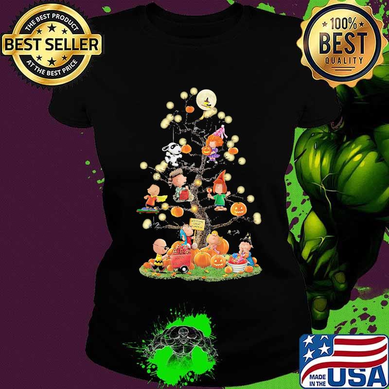 Halloween tree the peanuts pumpkin s Ladies tee Halloween tree the peanuts pumpkin s Ladies tee