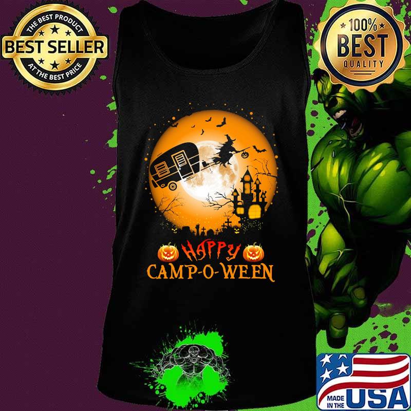 Happy camp-o-ween Halloween Camping Witch s Tank top Happy camp-o-ween Halloween Camping Witch s Tank top