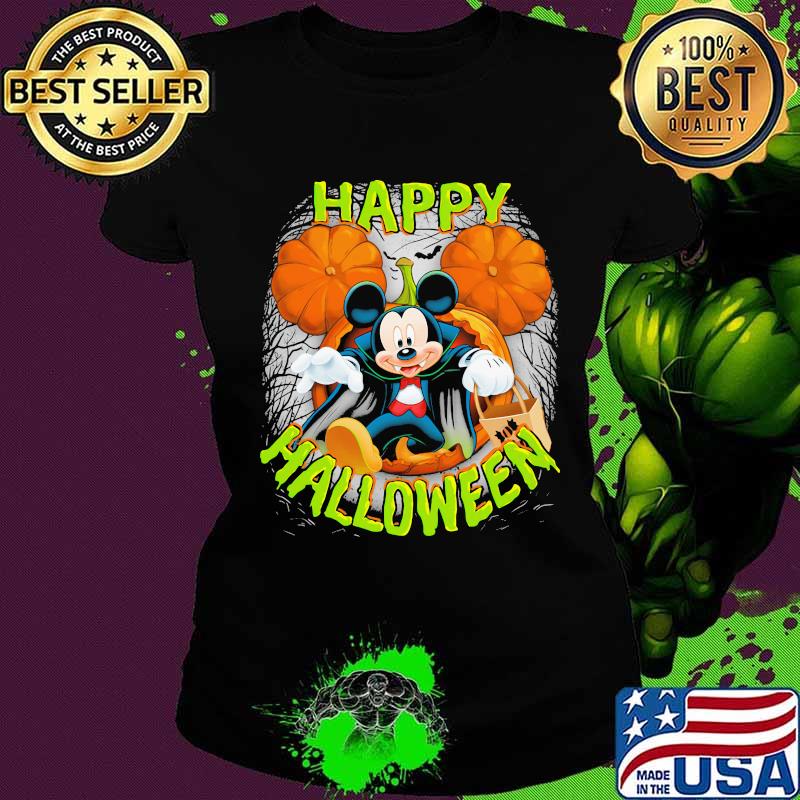 Happy halloween mickey mouse witch pumpkin s Ladies tee Happy halloween mickey mouse witch pumpkin s Ladies tee
