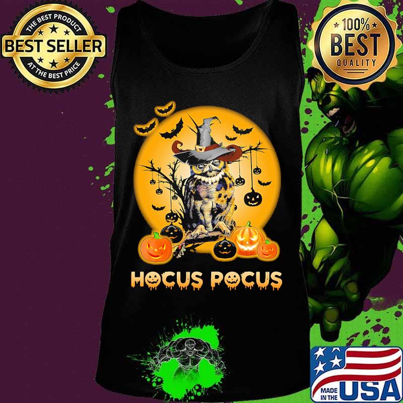 Happy halloween owl witch hocus pocus pumpkin s Tank top Happy halloween owl witch hocus pocus pumpkin s Tank top