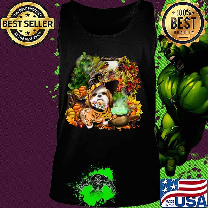 Happy halloween yorkie witch trick or treat s Tank top Happy halloween yorkie witch trick or treat s Tank top