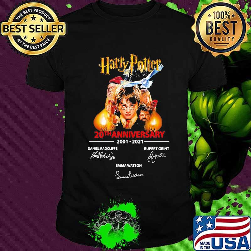 Harry potter 20th anniversary 2001 2020 signatures shirt