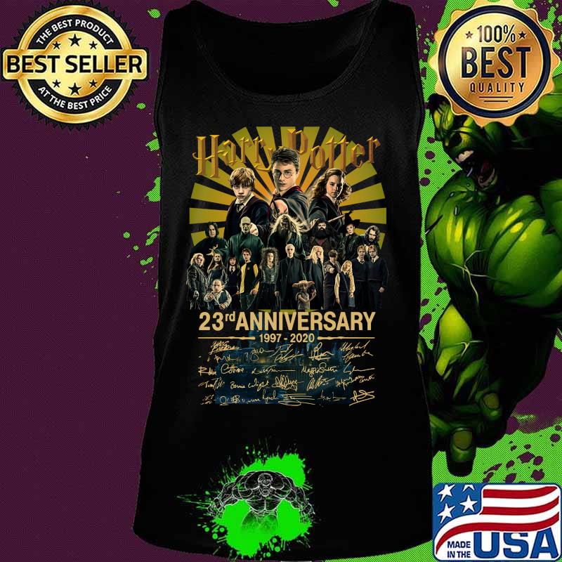 Harry potter 23rd anniversary 1997 2020 signatures s Tank top Harry potter 23rd anniversary 1997 2020 signatures s Tank top
