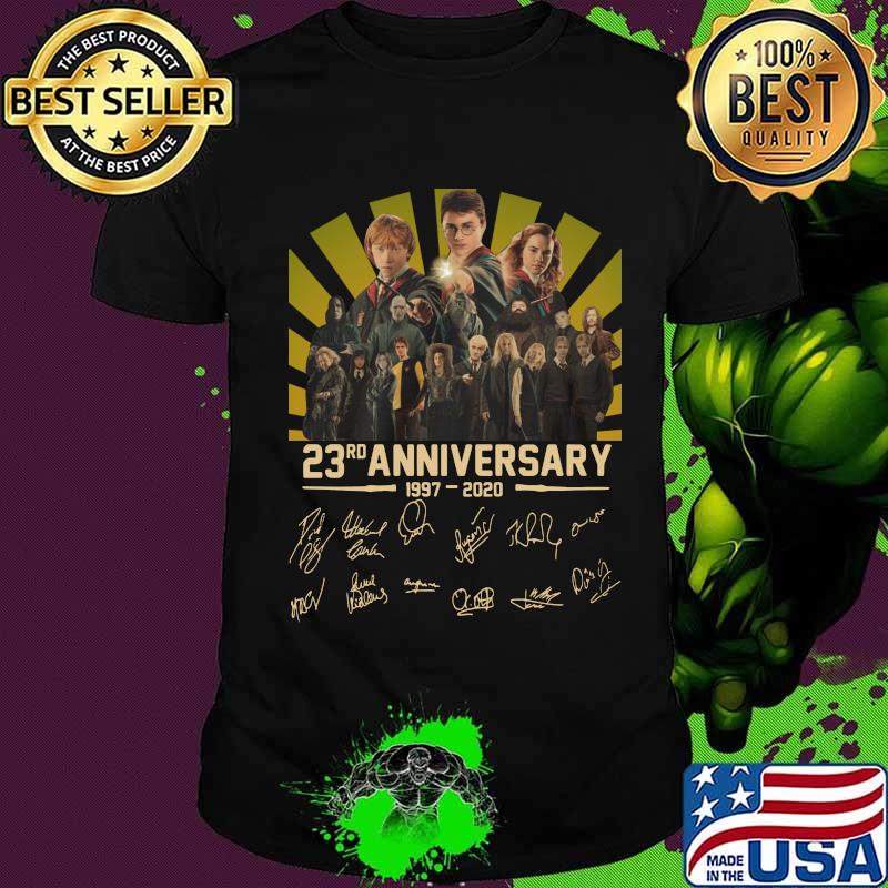 Harry potter 23rd anniversary 1997 2020 signatures shirt